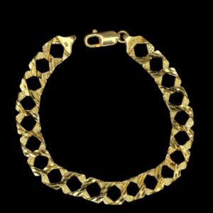 10k Gold Multi Diamond Cut Bracelet