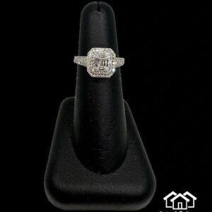 14k white gold .56 carat diamond engagement ring