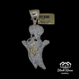 2.10 Ct diamond doughboy pendant