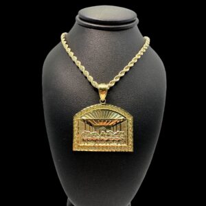 10k gold large last supper pendant