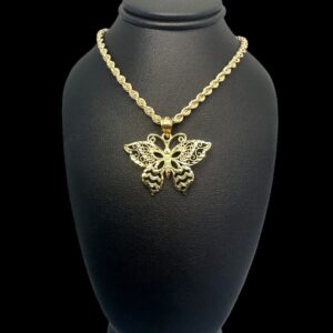 10k gold butterfly #1 pendant