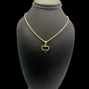 10k Gold CZ heart