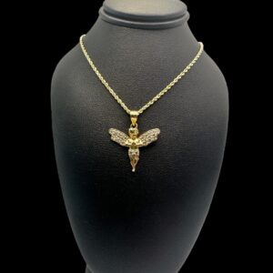 10k Gold CZ Angel