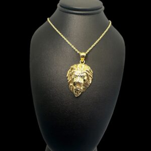 10k Gold Lion Head