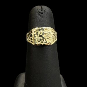 10k Gold Small Lightweight Nugget Ring