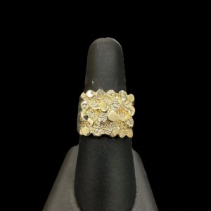 10k Gold Rocky Nugget Ring