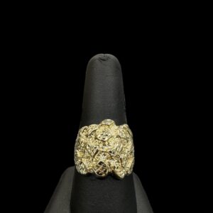 10k Gold Lightweight Puff Nugget Ring