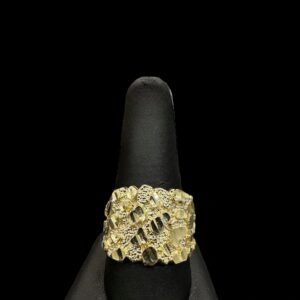 10k Gold Multi Cut Nugget Ring