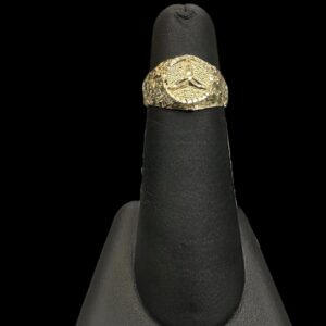 10k Gold Medium Benz Style Nugget Ring