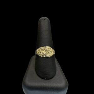 10k Gold Lightweight Puff Nugget Ring