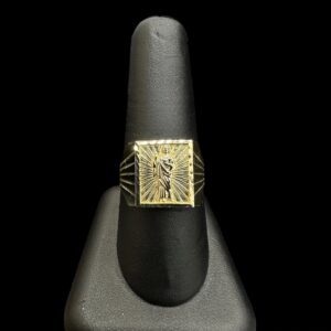 10k Gold Religious Ring