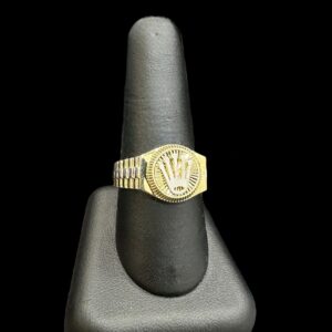 10k Gold Crown Band Ring