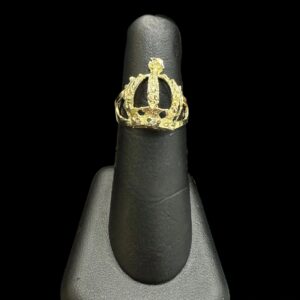 10k Gold Crown Ring