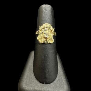 10k Gold Jesus Ring