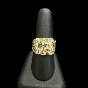 10k Gold Square Extra Chunky Nugget Ring