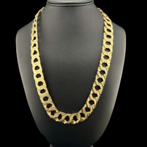 10k Gold Double Sided Diamond Cut Chain