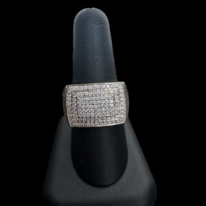 10k Gold DIamond Square Ring