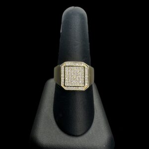 10k Gold Square VS Diamond Ring