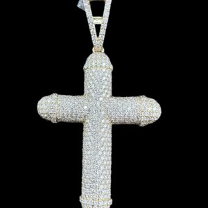 10k Gold Diamond Cross Pendant