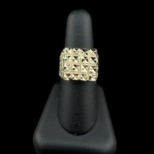 10k Gold Multi Diamond Cut Ring