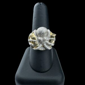 10k gold 1.27 carat diamond money squid ring