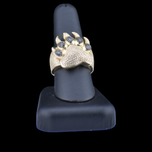 10k Gold 0.85 Carat Diamond Bear Claw Ring