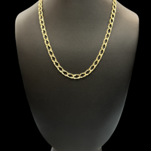 10k gold multi cut diamond cut chain