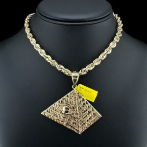 10k Gold Medium Illuminati Pendant