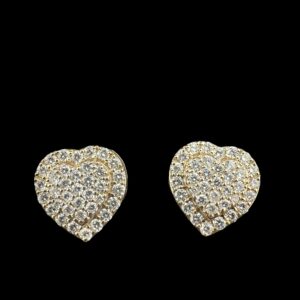 VVS Lab Diamond Heart Earrings