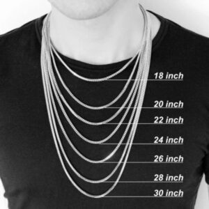 10k 26″ 3mm Hollow Rope Chain