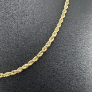 10k 18″ 3mm Hollow Rope Chain