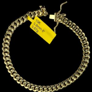 10k Gold 5.8mm Hollow Cuban Bracelet