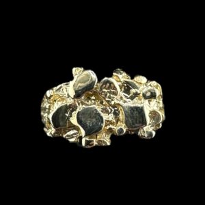 10K GOLD HIGH POLISH SMALL NUGGET RING