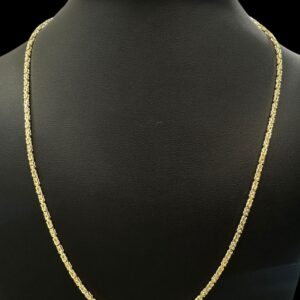 10k 22 inch Byzantine chain