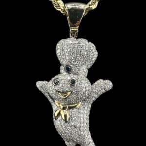 Miniature Diamond Doughboy Pendant