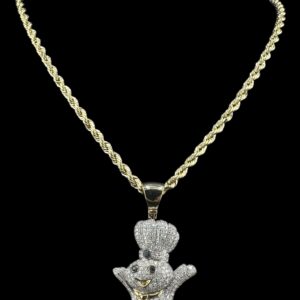 Miniature Diamond Doughboy Pendant