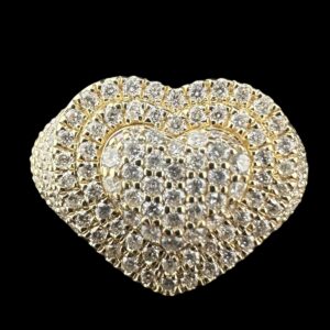 Fancy Women’s Diamond Heart Ring