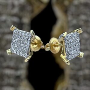 10k gold .75 carat diamond studs