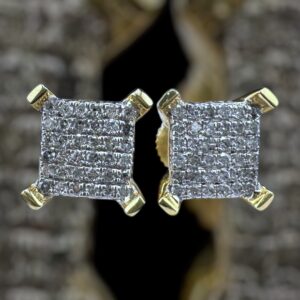 10k gold .75 carat diamond studs