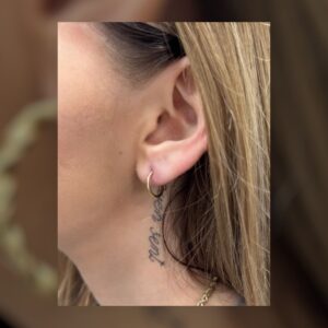 10k gold sleeper hoops