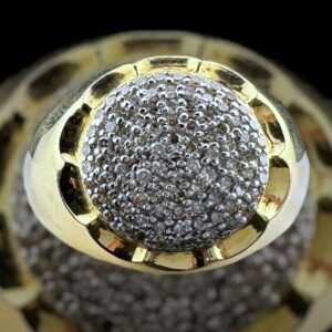 10k gold .45 ctw si natural diamond round ring
