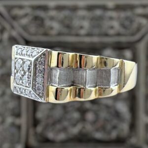 10k gold .40 carat vs natural 2 tone gold ring