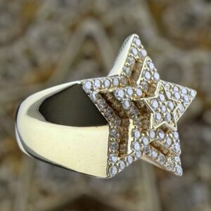 10k gold 1.5 carat vs natural star diamond ring