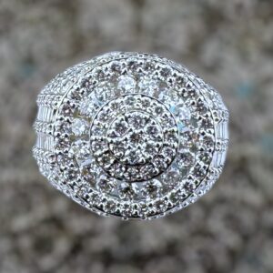 14K Gold 4.88 carat vvs lab diamond ring