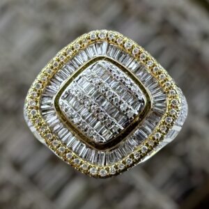 14K gold ring 1.7 carat weight SI Natural diamonds