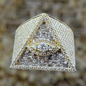 14K gold ring 4 carat weight VS/SI Natural diamonds