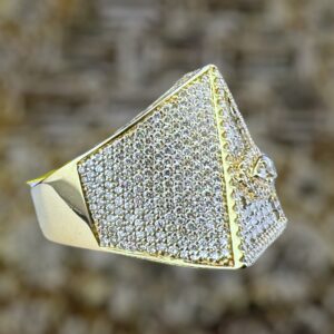 14K gold ring 4 carat weight VS/SI Natural diamonds