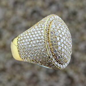 10K gold ring 4.75 carat weight VVS Lab diamonds