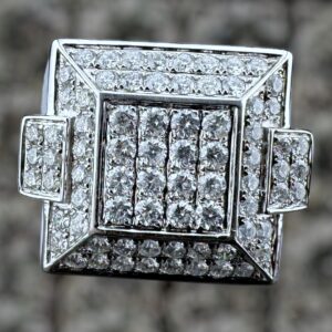 10K White gold ring approx 3.0 carat weight VS natural
