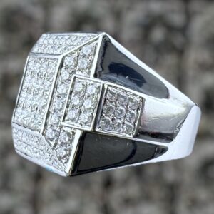 10K White gold ring approx 3.0 carat weight VS natural
